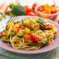 spaghettini pomodori e broccoli