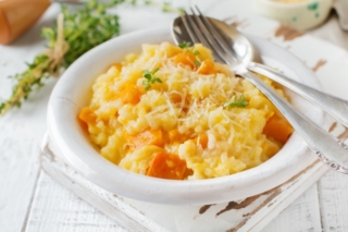 Risotto gustoso alla zucca