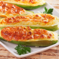 Zucchine ripiene ricotta e crescenza