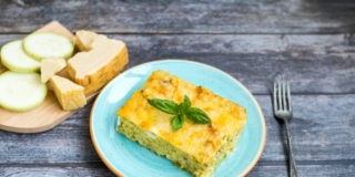 Tortino di riso e zucchine al forno
