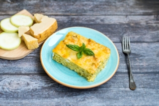 Tortino di riso e zucchine