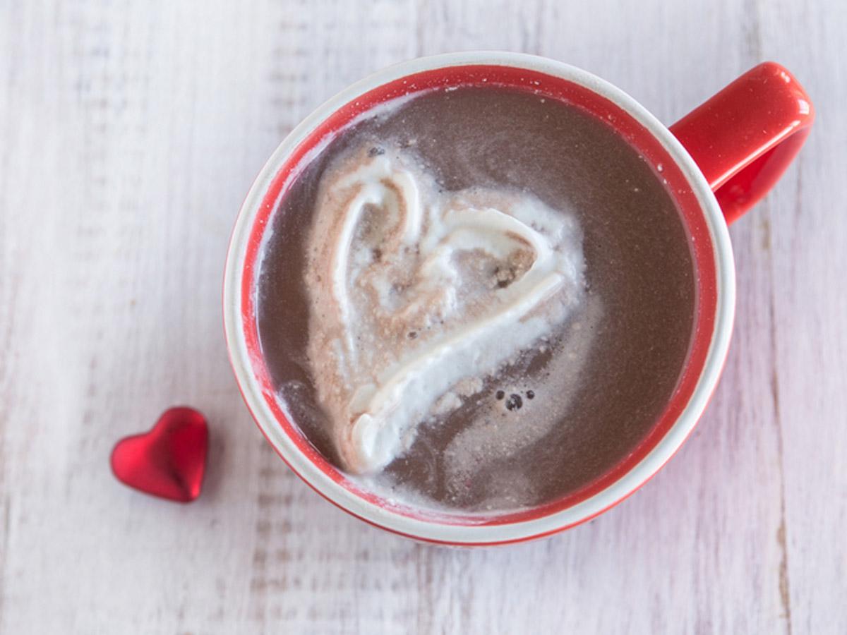 Tazza classica cuore di cioccolato