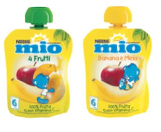 Merenda da spremere Mio alla “frutta”, Nestlé
