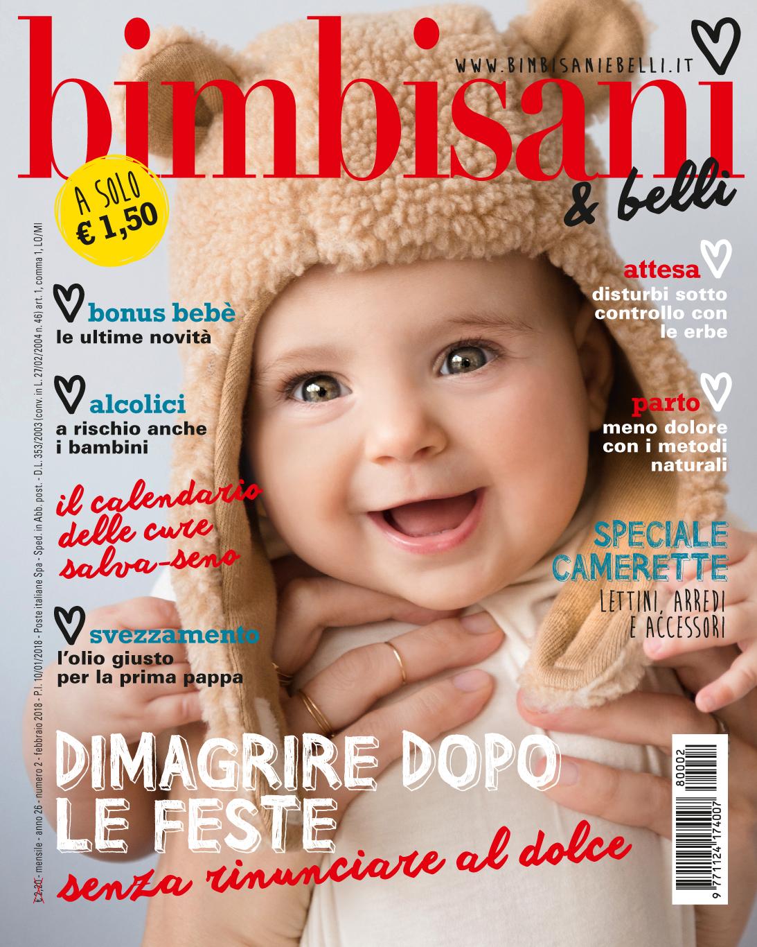 In edicola dal 10 Gennaio il nuovo numero di Bimbisani & belli di Febbraio Bimbi Sani e Belli