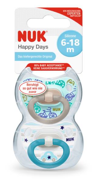Multimedia_RGB_high_quality_jpg-PACK_NUK_Happy_Days_Pacifier_Silicone_6-18m_Bicycles_Car_new