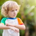 bambino attaccato dagli insetti