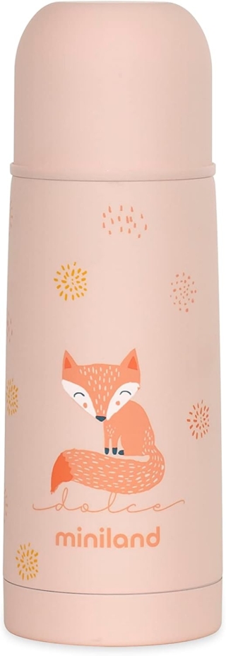 Miniland Thermy 350ml Candy. Thermos in acciaio inox per liquidi da 350ml. Bevande calde e fredde più di 24 ore.