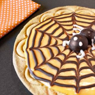 Crostata con crema di zucca e ricotta