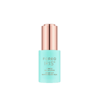 FOREO_IRIS_Firming PM Eye Serum_Glass Bottle on white_Front FOREO_IRIS_Firming PM Eye Serum_Glass Bottle on white_Front