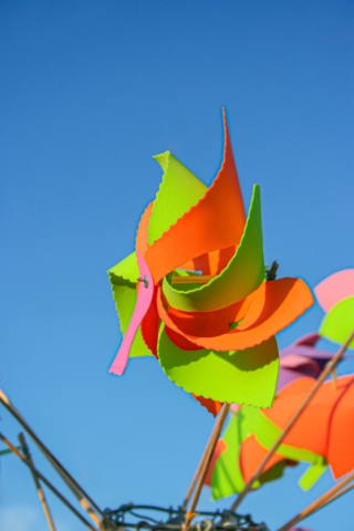 Colorful,Paper,Pinwheel,Craft,Under,Blue,Sky Colorful,Paper,Pinwheel,Craft,Under,Blue,Sky