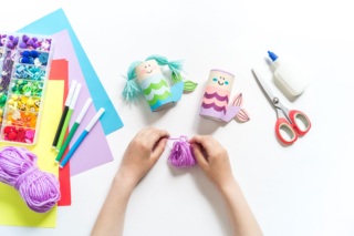 lavoretti creativi estate sirenette rotolo di carta igienica