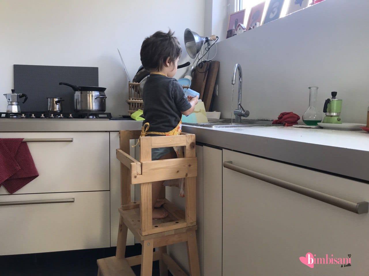 Torre Montessoriana per Bambini Autonomi - Insieme a Mamma in Cucina