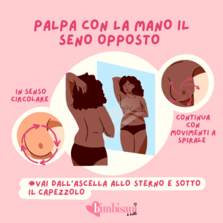 Step autopalpazione - palpazione Step autopalpazione - palpazione