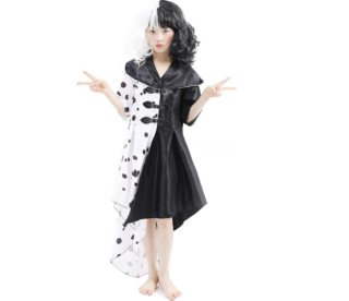 Ciao-mercoledì Addams Vestito Costume Travestimento Bambina