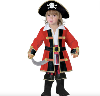 Costume da pirata per bambina - Collezione bucaniere. I più divertenti