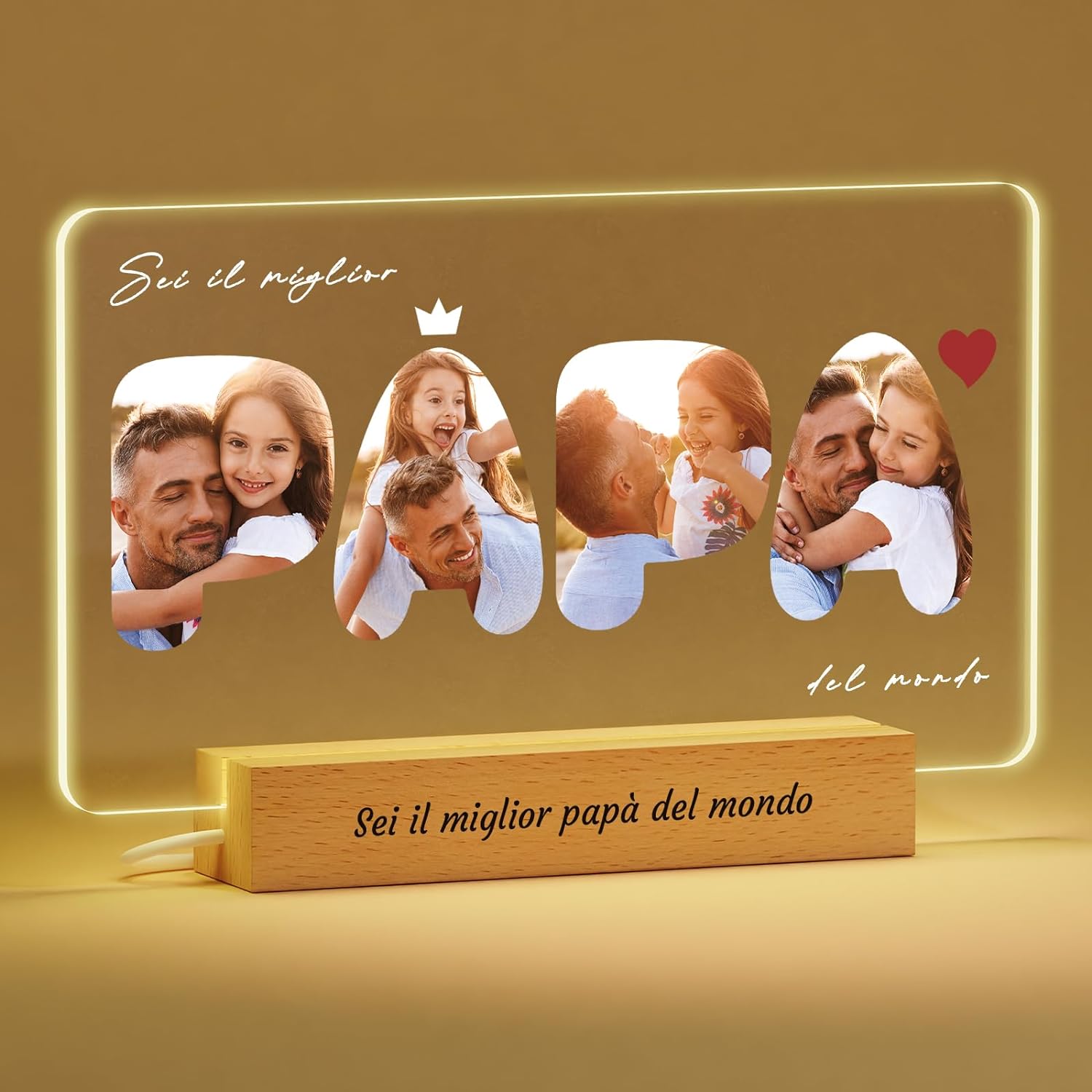 Mini Crest In Legno Personalizzato Per Festa Del Papà O Festa Della Mamma - Soluzioni Creative - Foto 9