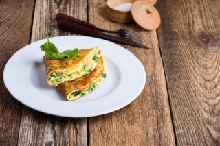 frittata spinaci autosvezzamento