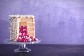 torta confetti rosa gender reveal torta confetti rosa gender reveal