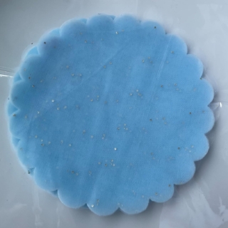 tulle azzurro per bomboniera bambino