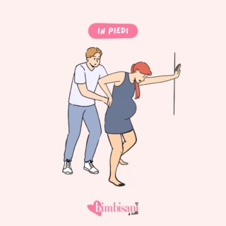 Posizione parto in piedi