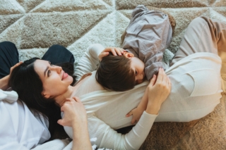 famiglia con bambino