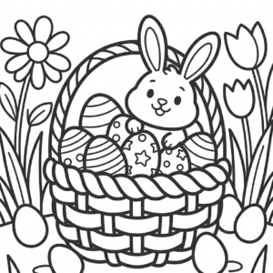 Coniglietto nel cestino