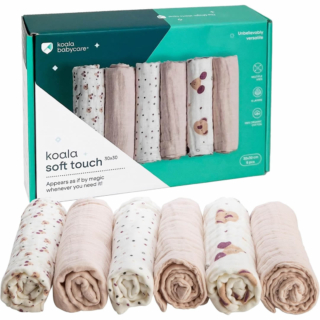 Piccole mussole in formato 30 x 30 centimetri, per l'igiene del neonato. Prezzo: 24,75 euro per 6 pezzi su amazon.it