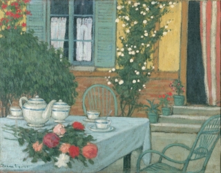 Pere Torné I Isquius, Mesa en el jardín (1913) Courtesy: Collezione Carmen Thyssen-Bornemisza Pere Torné I Isquius, Mesa en el jardín (1913) Courtesy: Collezione Carmen Thyssen-Bornemisza
